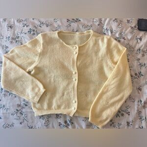 Cream Button-Up Women's Sweater